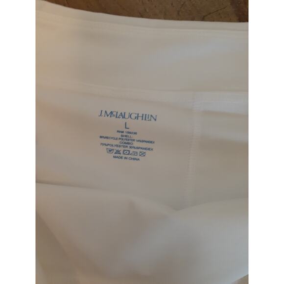 J. McLaughlin White Fernwood Golf Tennis Skort Performance L NEW Activewear - Picture 3 of 5